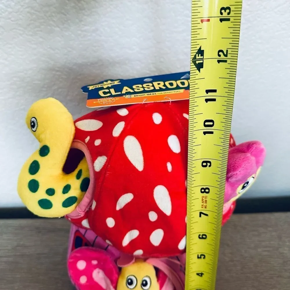 Mushroom Plush 4-pc Dog Squeaky Toy